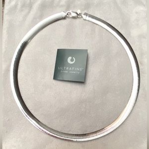 NEW MILOR ITALY 950 SILVER DUAL DESIGN HERRINGBONE CHAIN NECKLACE